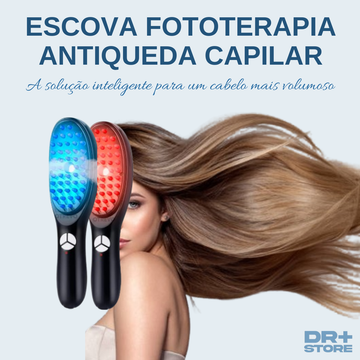 Capilar Tech 4 em 1 - Escova Fototerapia de Reconstrução e Antiqueda Capilar