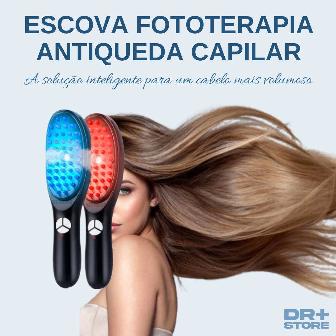 Capilar Tech 4 em 1 - Escova Fototerapia de Reconstrução e Antiqueda Capilar